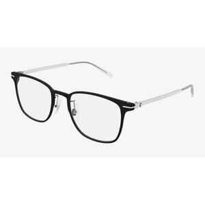Montblanc MB0397ON 002 Black & Silver Optical Eyeglasses Frame Men’s Full Rim